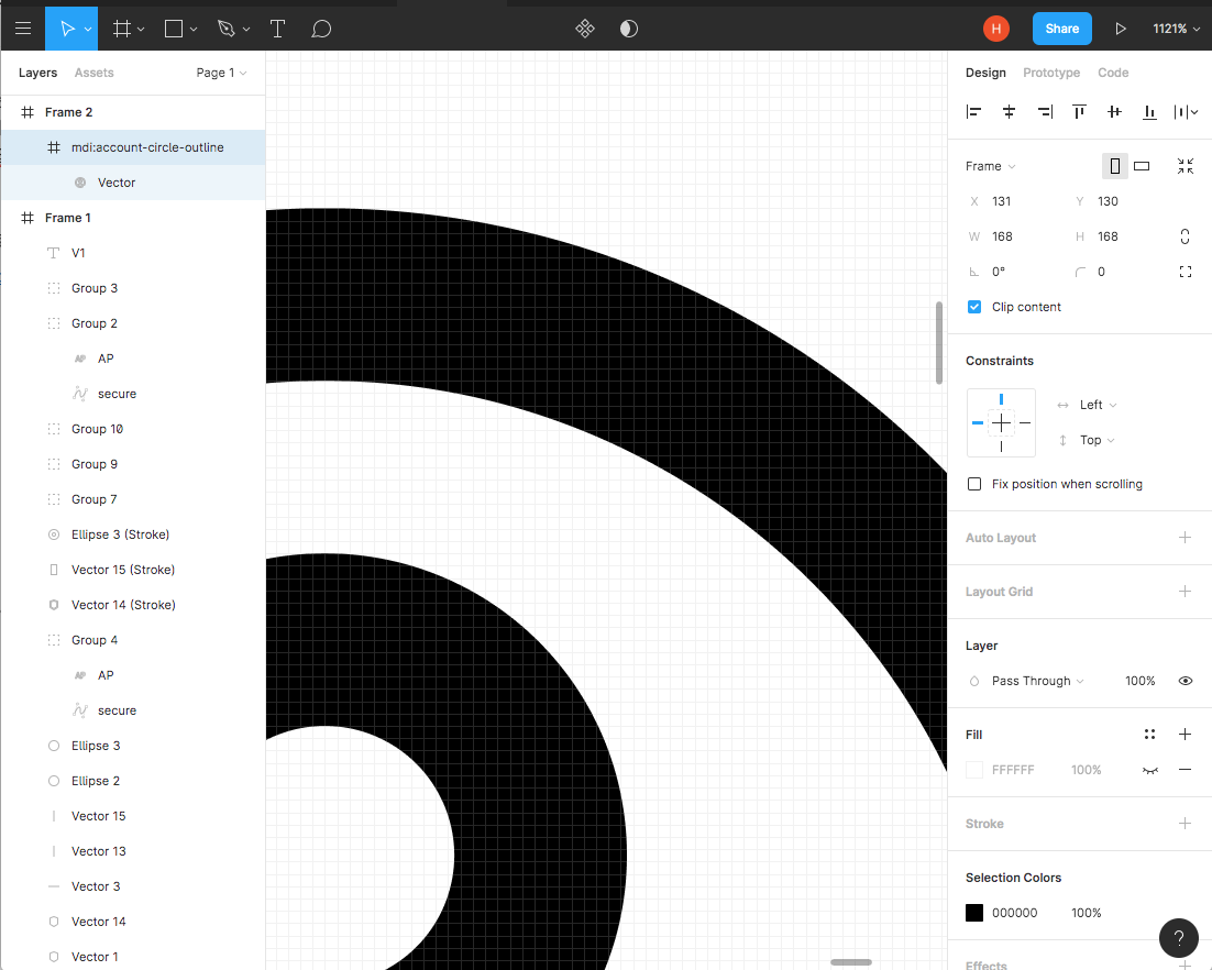 Pixel Preview 끔 (벡터)