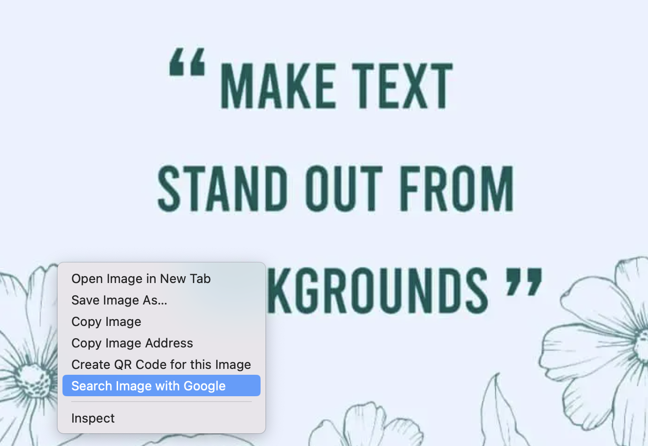 텍스트를 추출하고자 하는 이미지를 우클릭하여 구글 이미지 검색 실행