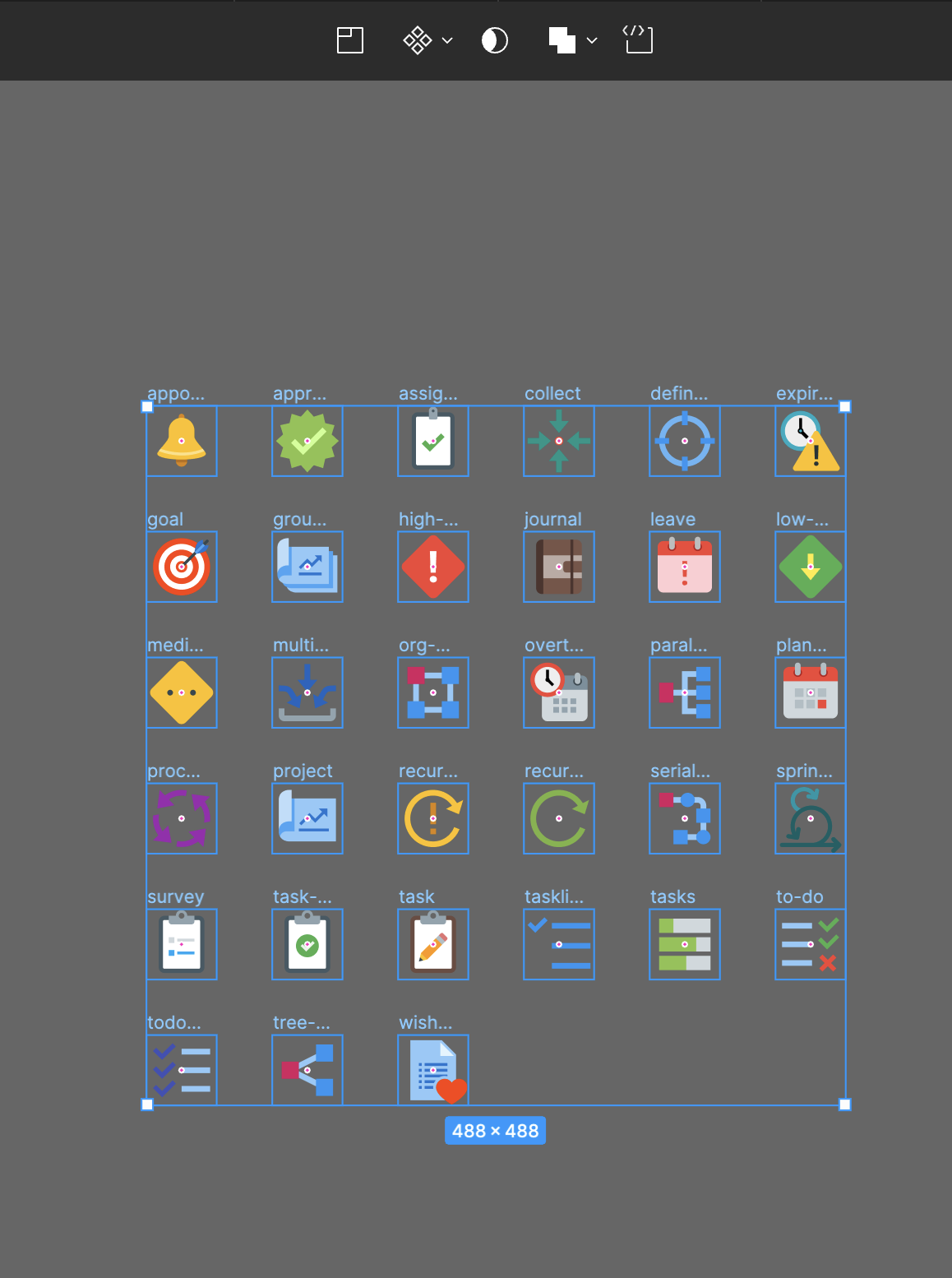 컴포넌트로 생성하고자 하는 요소들을 일괄 선택