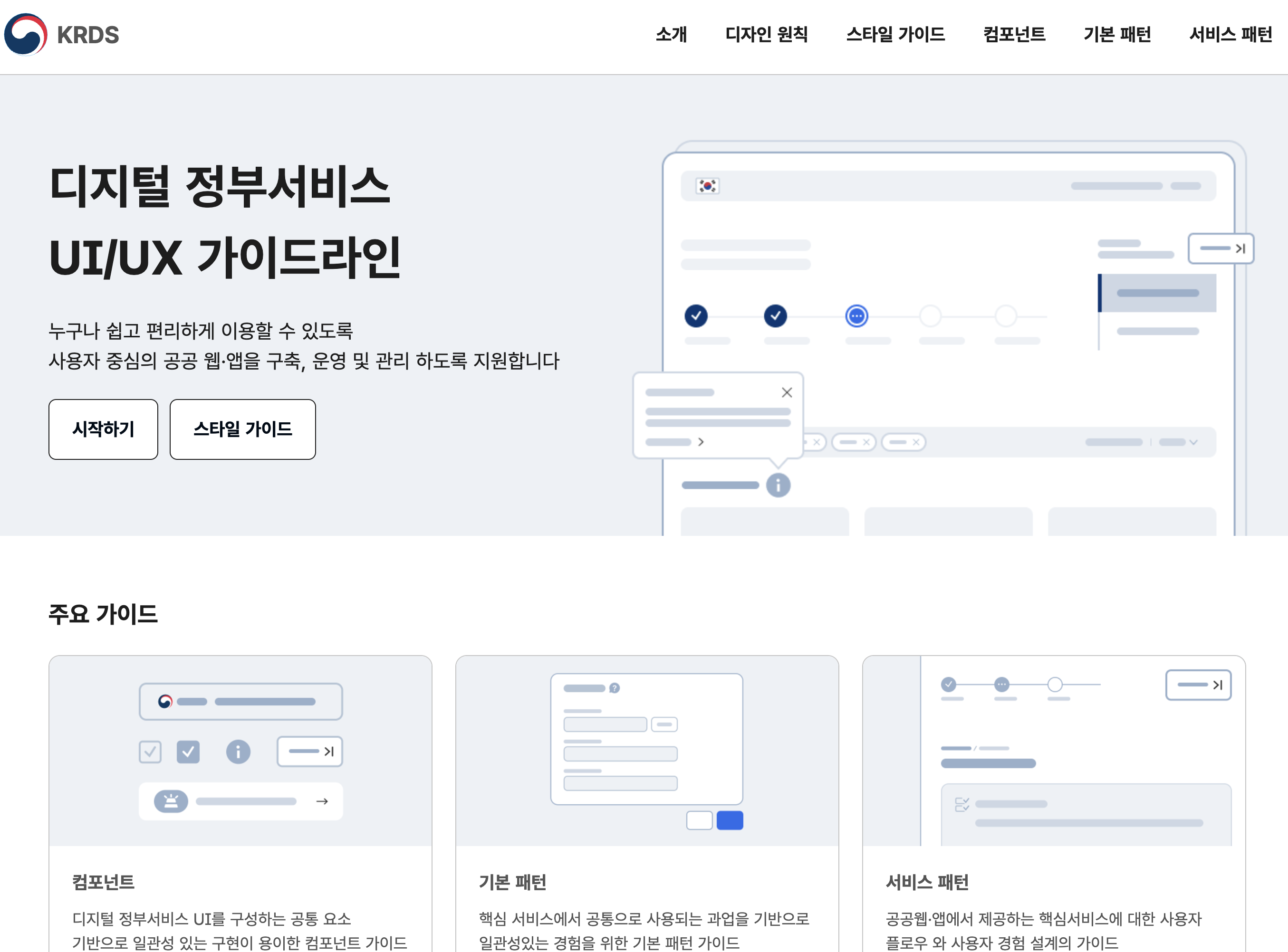 2024년 공개 디지털 정부서비스 UI/UX 가이드라인