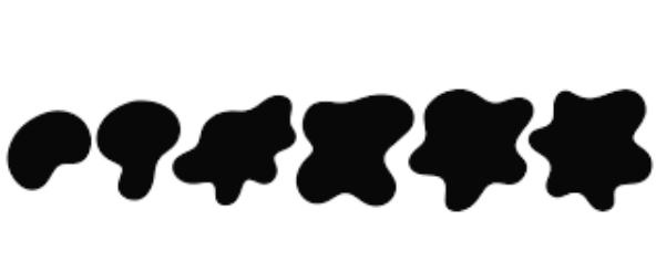 이런 모양의 그래픽 요소를 블롭이라고 합니다